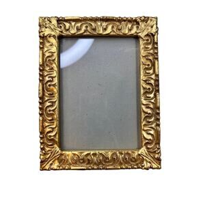 TOBI Gold Ornate Photo Frame Velvet Back Easel Wall Stand Baroque Rococo